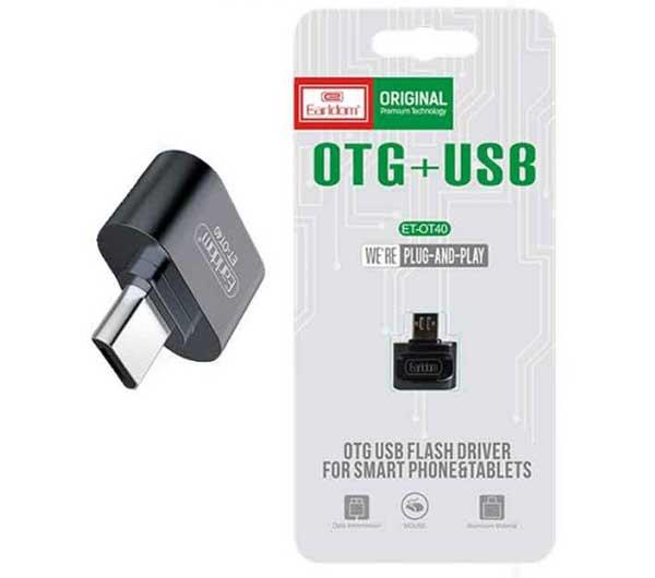 مبدل MicroUSB به USB OTG ارلدام مدل ET-OT40